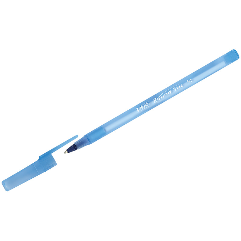 Ручка шариковая Bic 'Round Stic' со штрихкодом, синяя, 1.0 мм., корпус матов, 934598