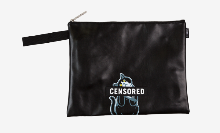 Папка для тетрадей 'deVENTE. Censored' A4 (34x25x1 см) на молнии сверху, 8053503